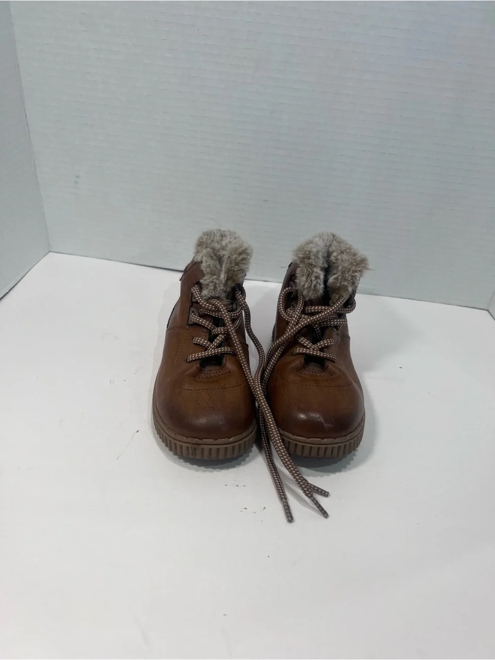 OshKosh B'gosh Brown Faux Fur Lined Kids Boots